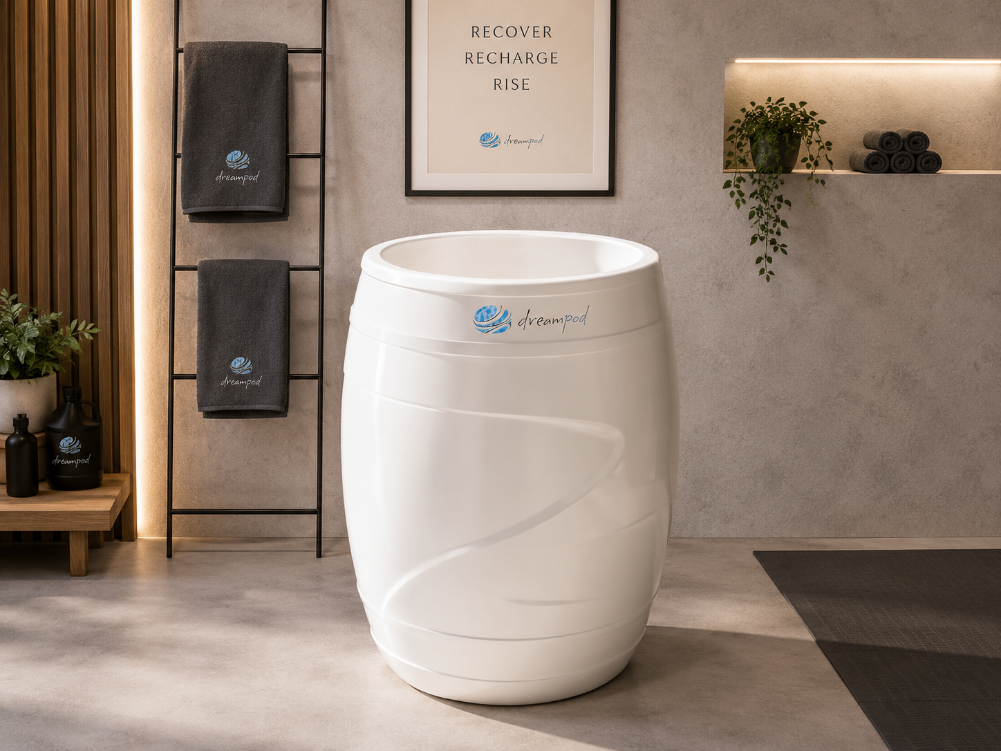 Cold Plunge Barrel with Chiller